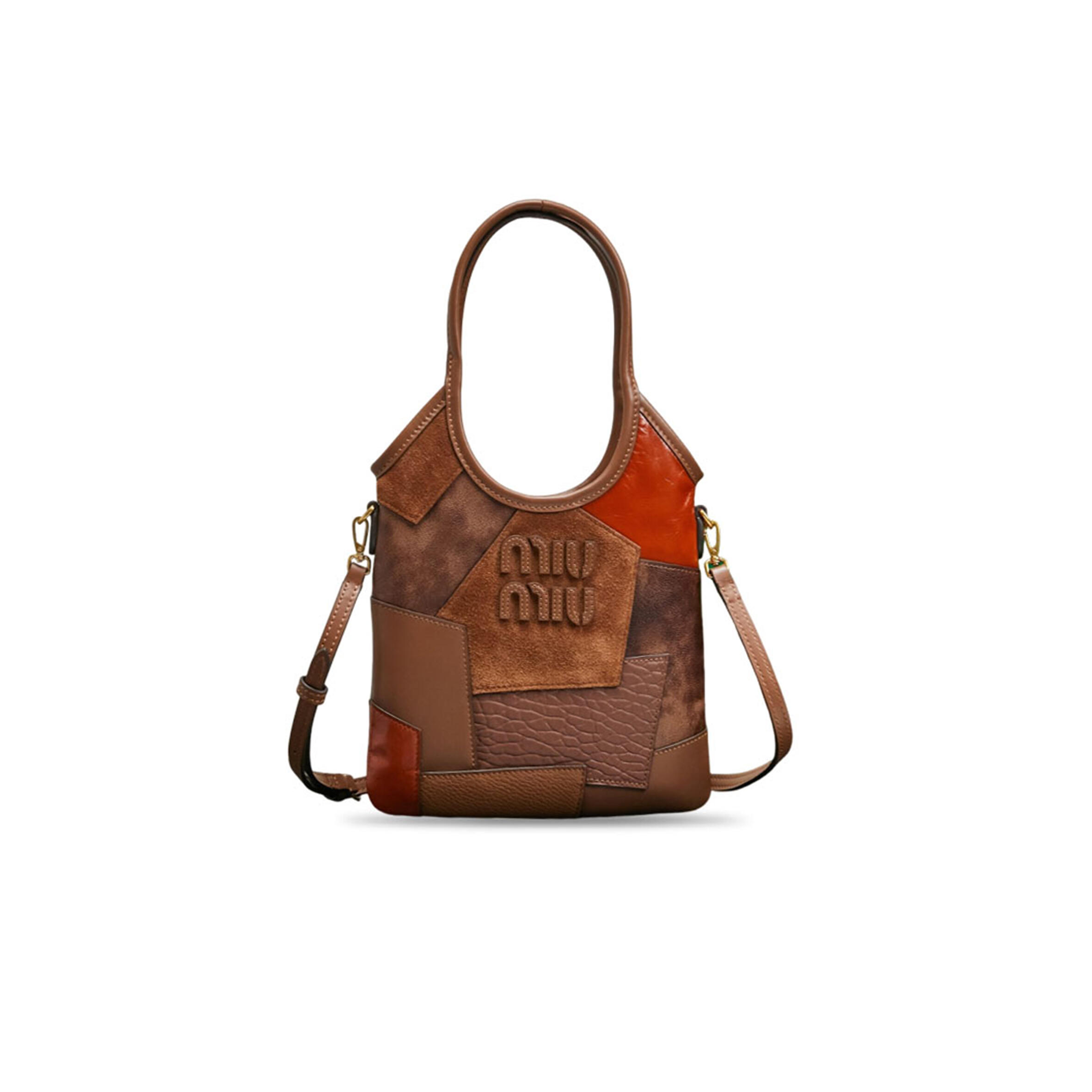 MIU MIU IVY LEATHER HANDBAG 5BA281 (24*20cm)